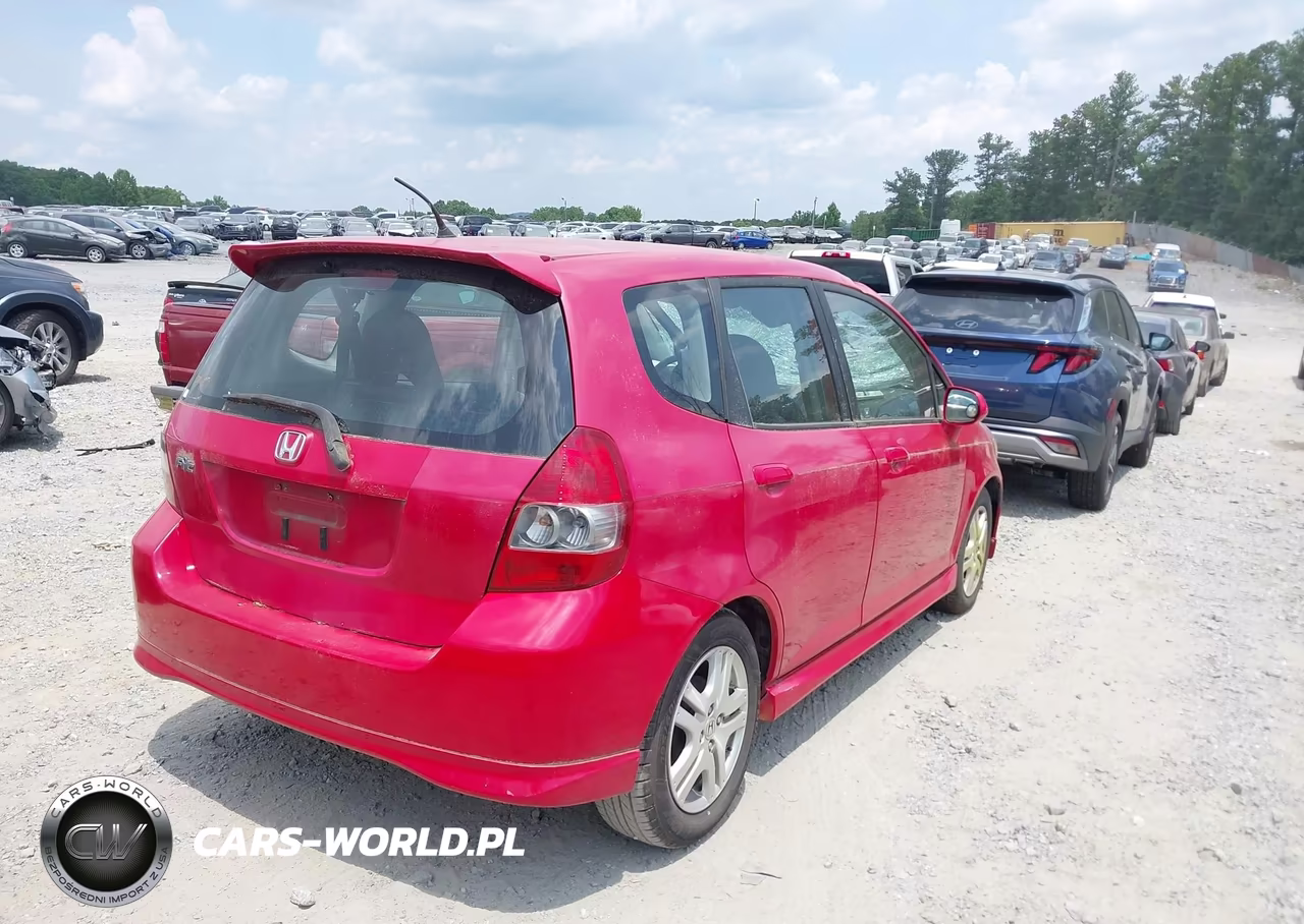 2008 Honda Fit Sport VIN:JHMGD38608S040283 - 4
