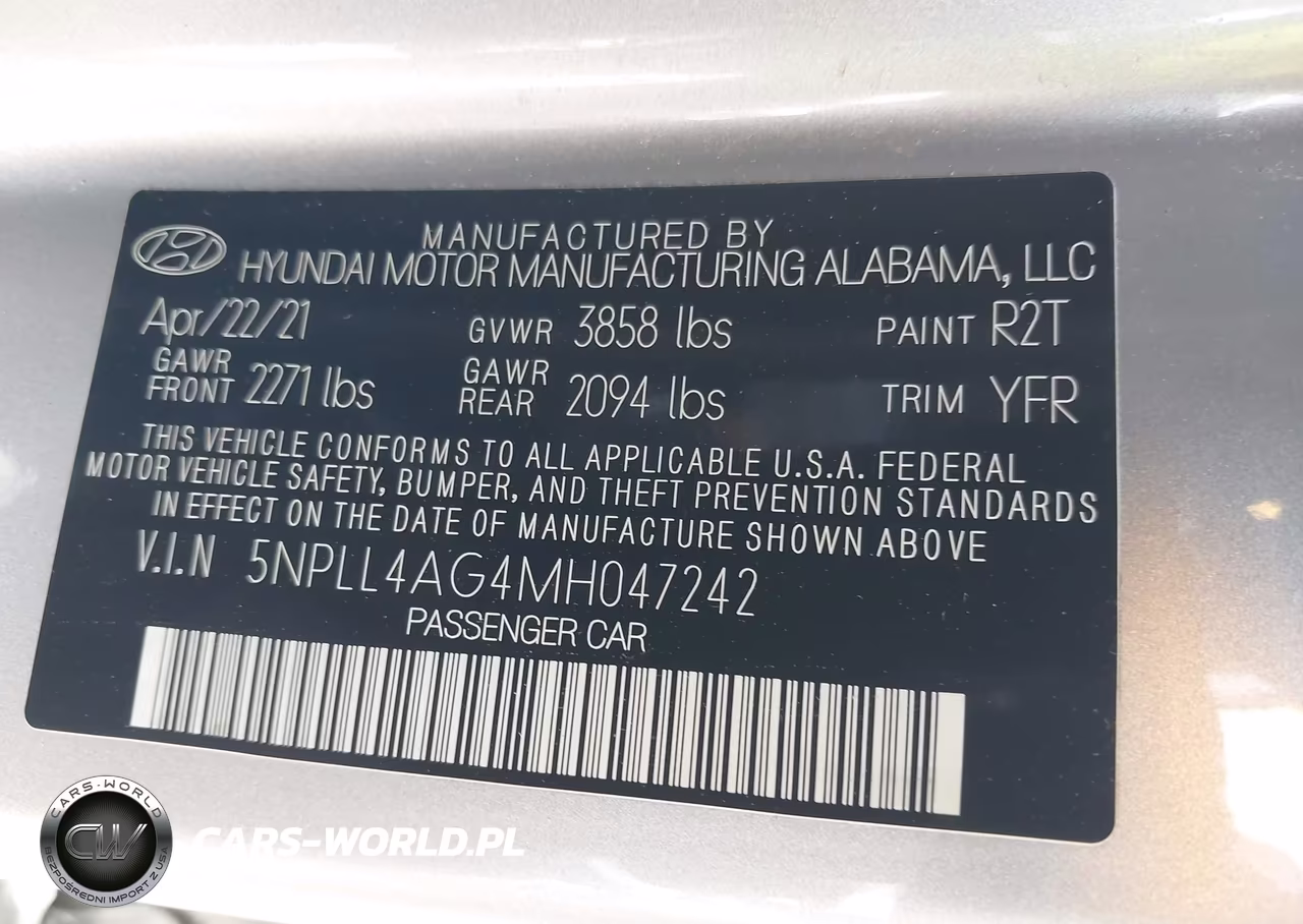 2021 Hyundai Elantra Se VIN:5NPLL4AG4MH047242 - 9