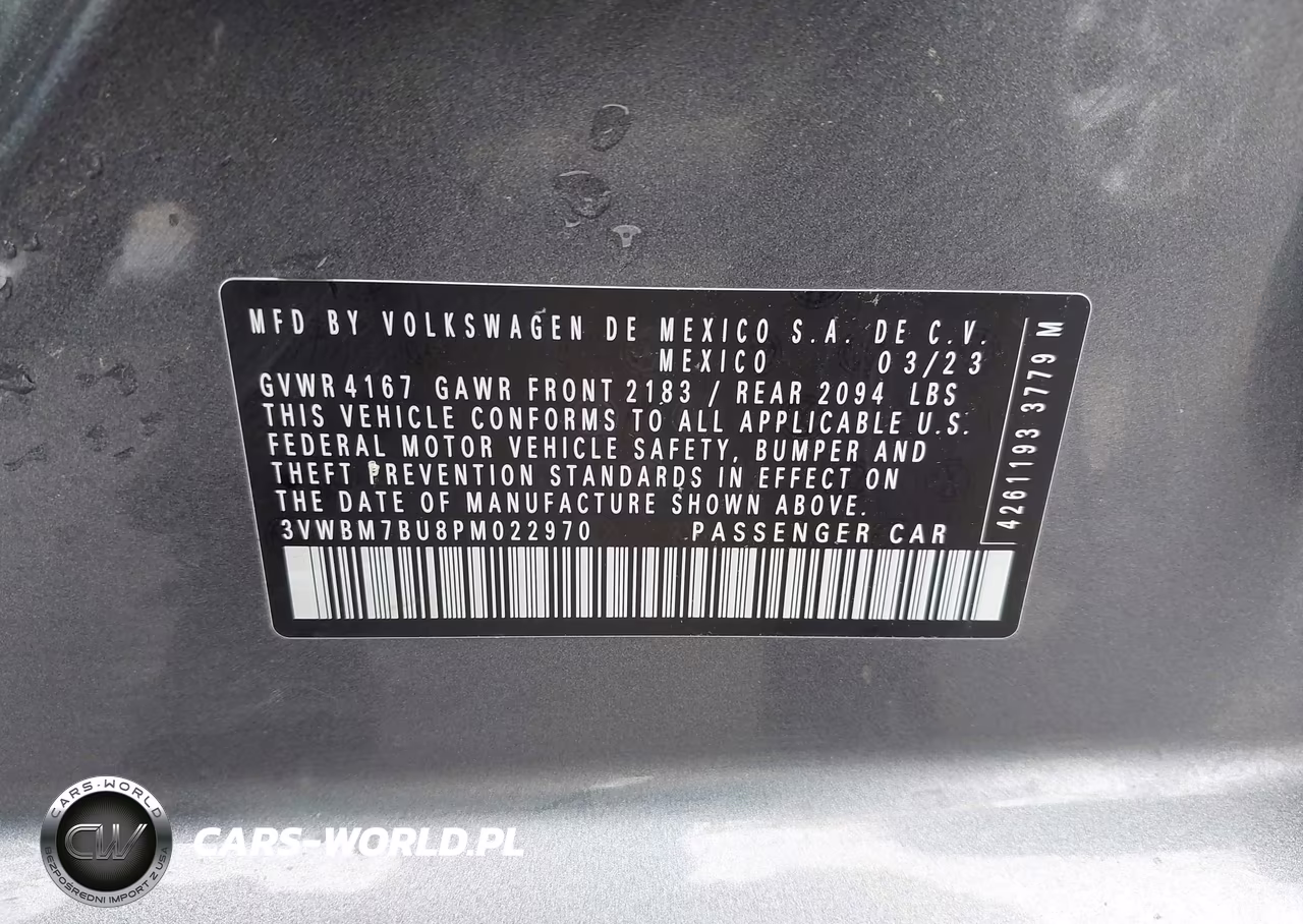2023 Volkswagen Jetta 1.5T Sport VIN:3VWBM7BU8PM022970 - 9