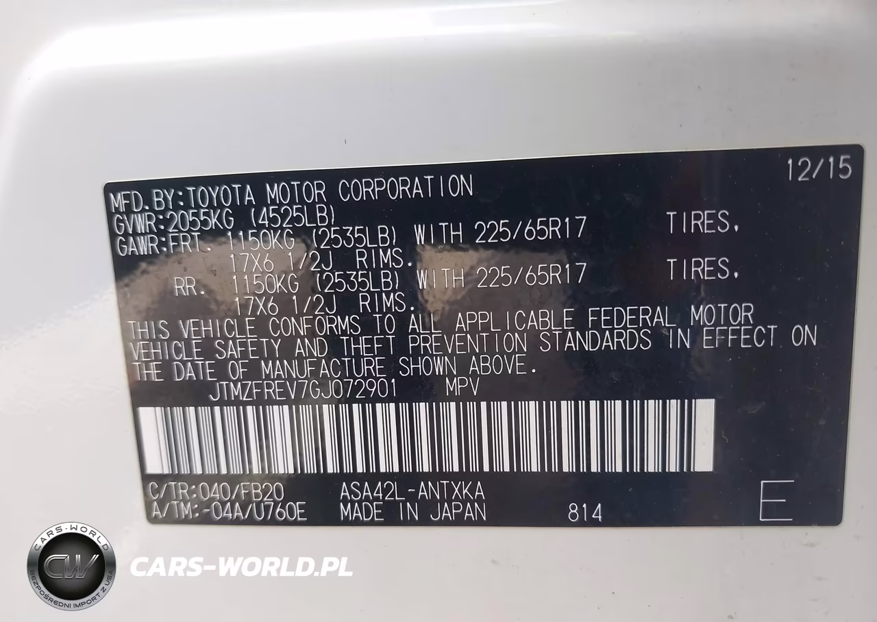 2016 Toyota Rav4 Le VIN:JTMZFREV7GJ072901 - 9
