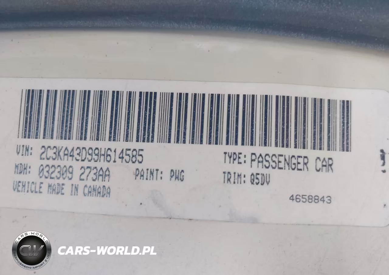 2009 Chrysler 300 Lx VIN:2C3KA43D99H614585 - 9