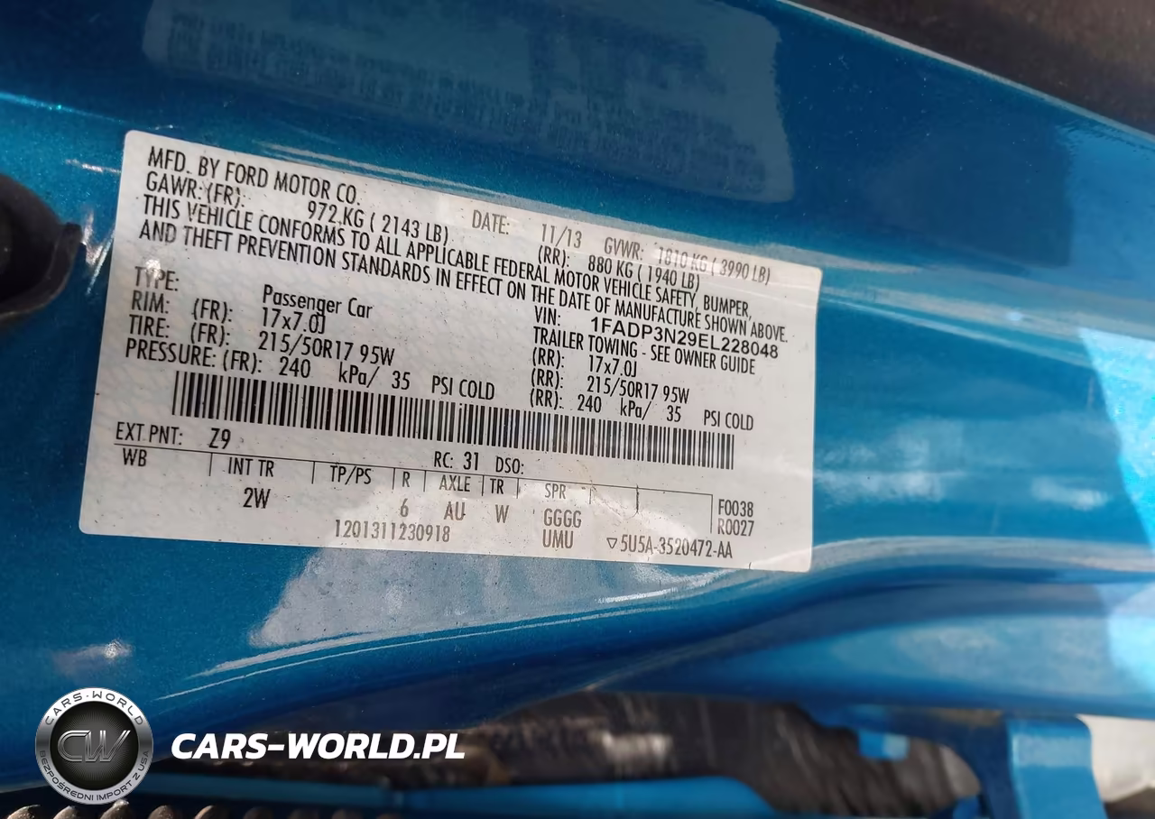 2014 Ford Focus Titanium VIN:1FADP3N29EL228048 - 9