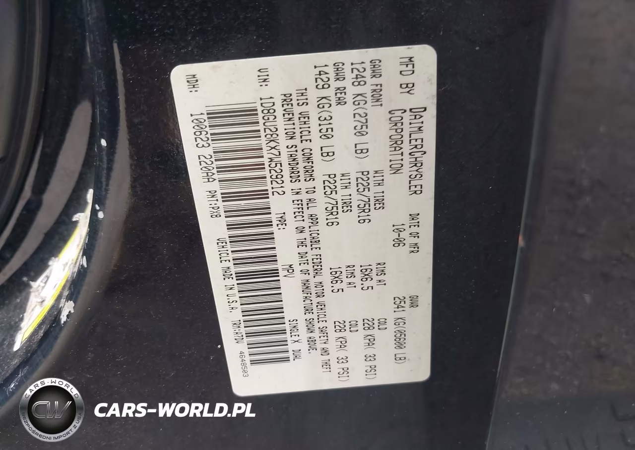 2007 Dodge Nitro Sxt VIN:1D8GU28KX7W529212 - 9