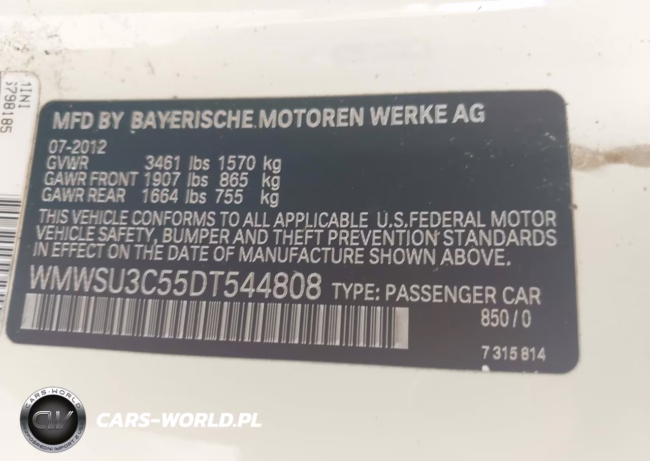 2013 Mini Hardtop Cooper VIN:WMWSU3C55DT544808 - 9