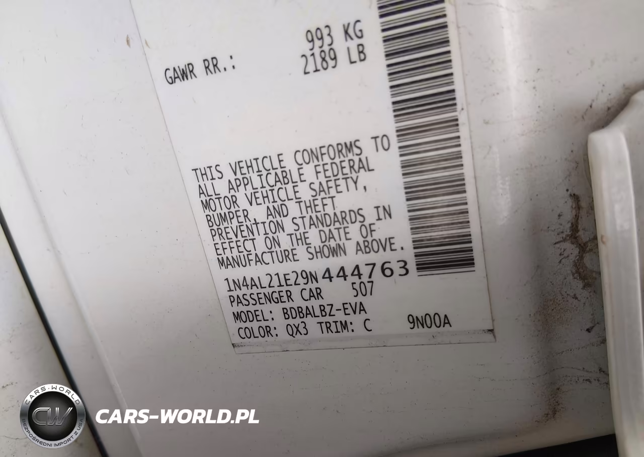 2009 Nissan Altima 2.5 S VIN:1N4AL21E29N444763 - 9