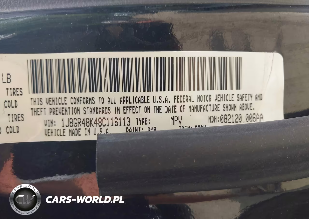 2008 Jeep Grand Cherokee Laredo VIN:1J8GR48K48C116113 - 9