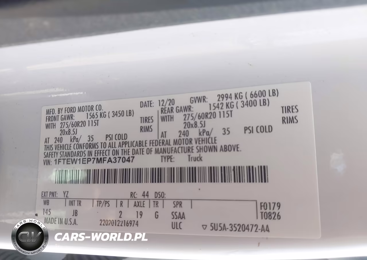 2021 Ford F-150 Xl VIN:1FTEW1EP7MFA37047 - 9