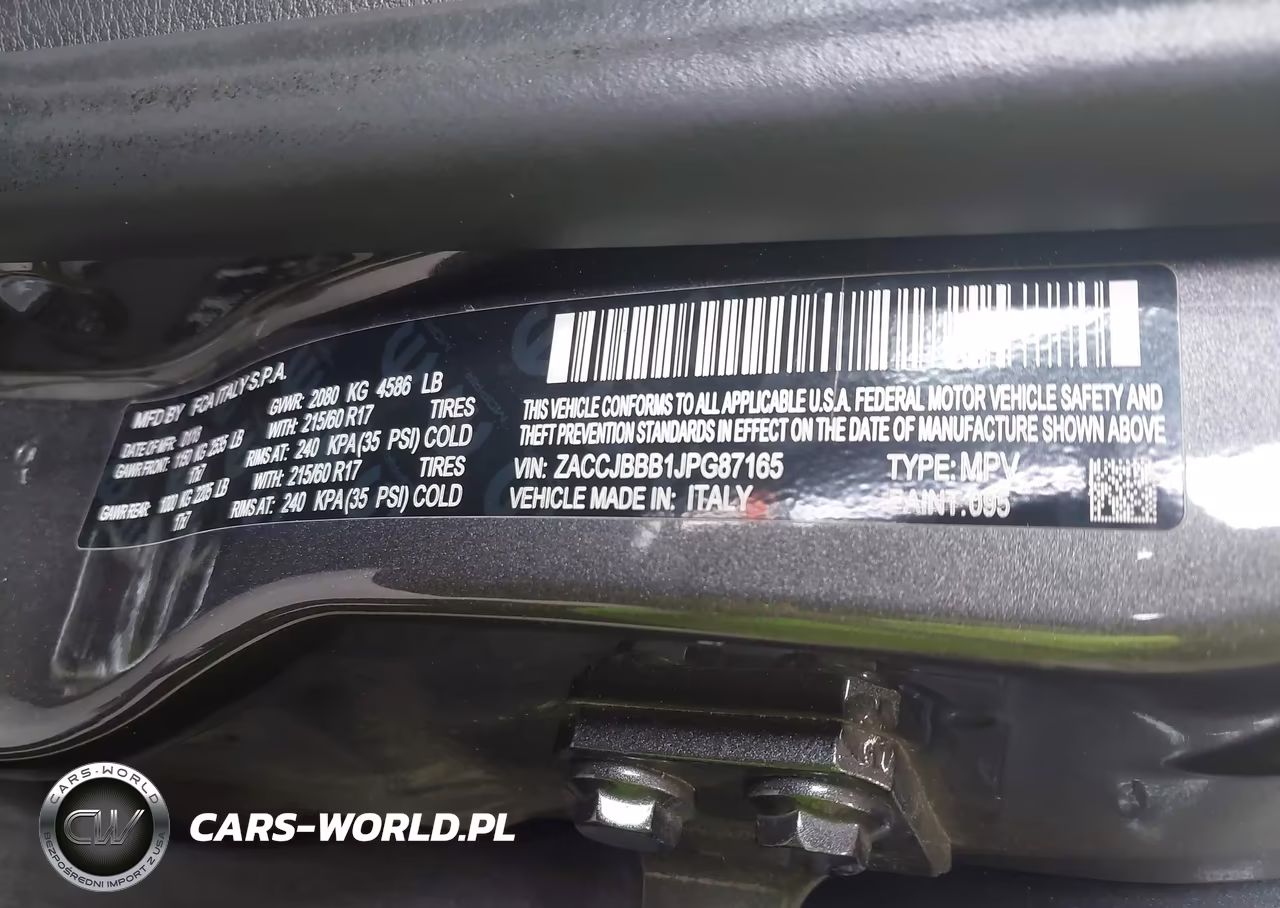 2018 Jeep Renegade Latitude 4X4 VIN:ZACCJBBB1JPG87165 - 9