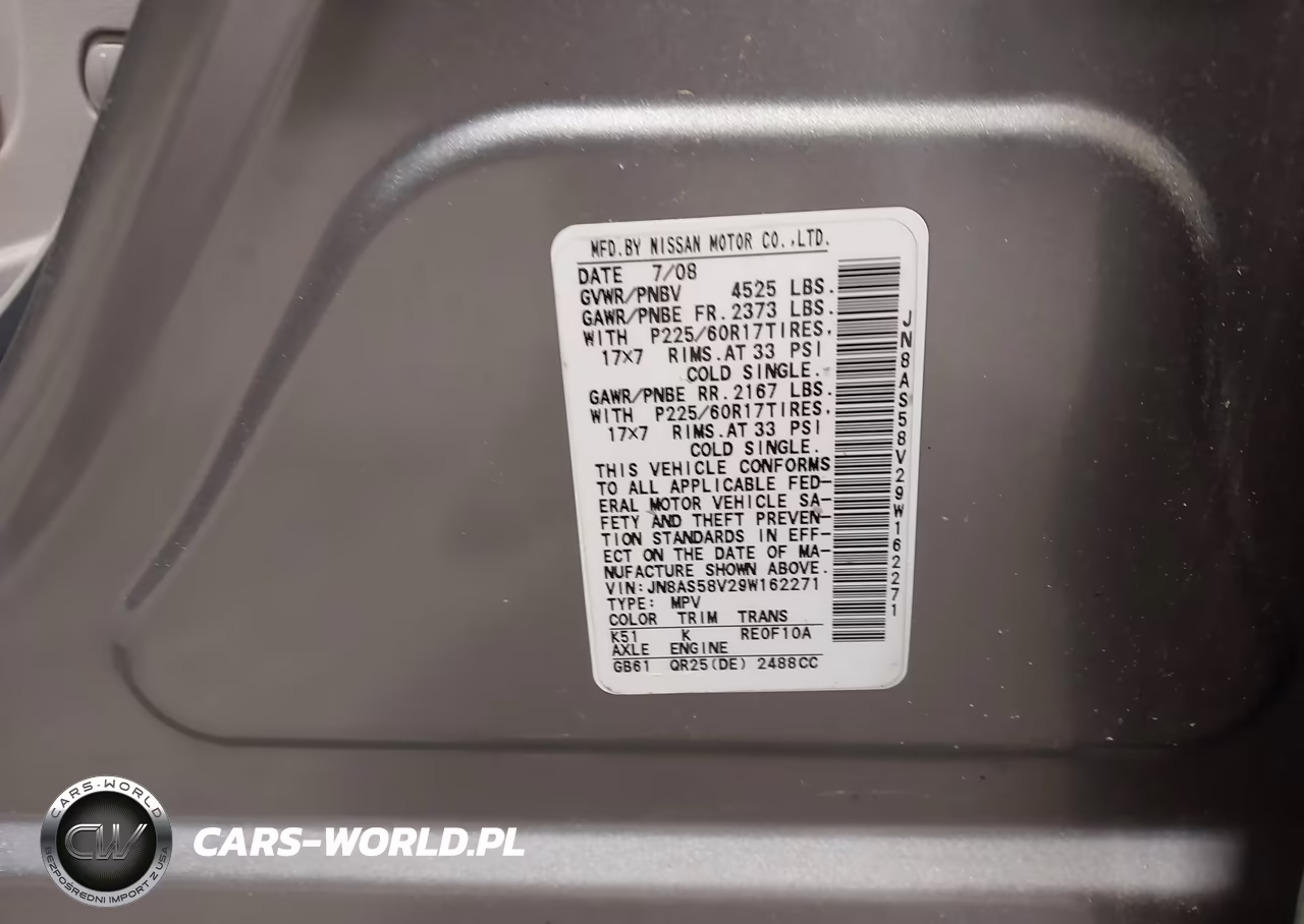 2009 Nissan Rogue Sl VIN:JN8AS58V29W162271 - 9