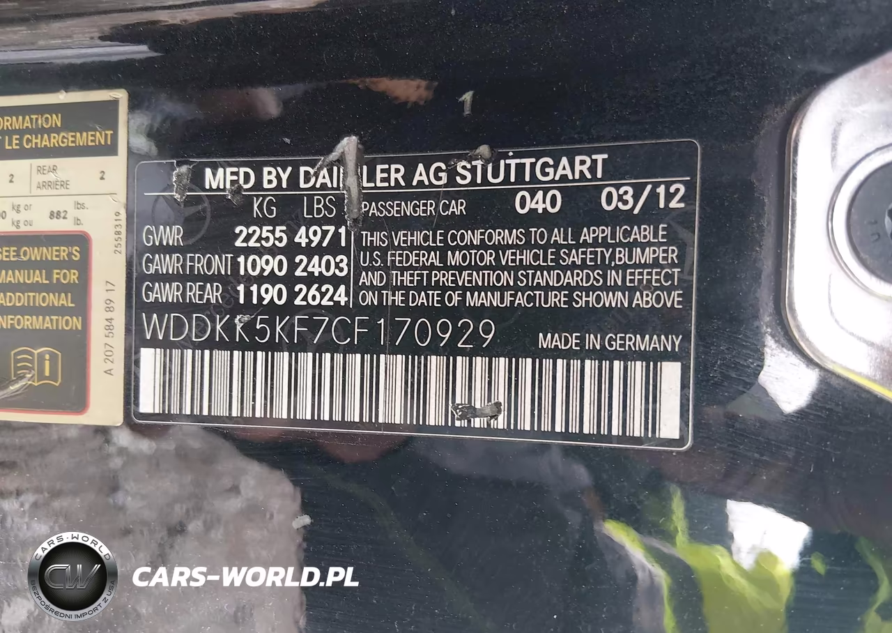 2012 Mercedes-Benz E 350 VIN:WDDKK5KF7CF170929 - 9