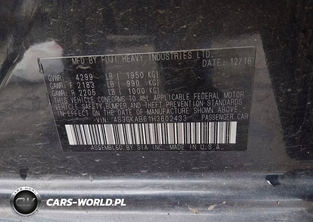 2017 Subaru Impreza 2.0I Premium VIN:4S3GKAB61H3602433 - 9