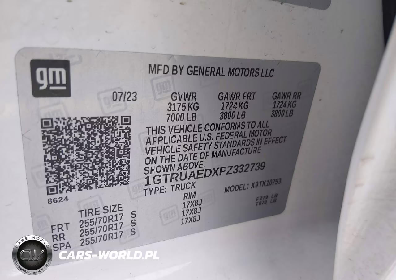2023 GMC Sierra 1500 4Wd Standard Box Pro VIN:1GTRUAEDXPZ332739 - 9