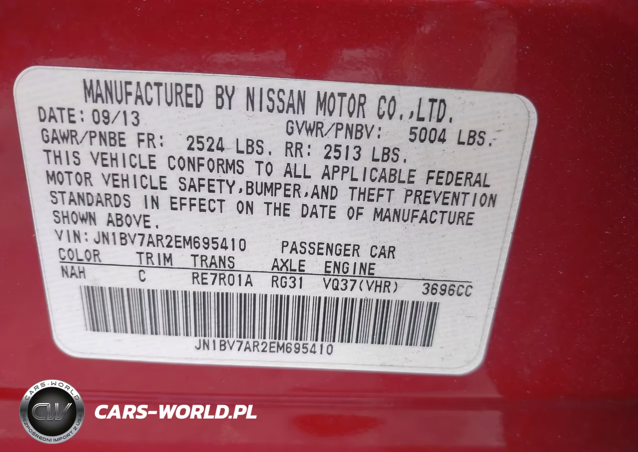 2014 Infiniti Q50 Premium VIN:JN1BV7AR2EM695410 - 9