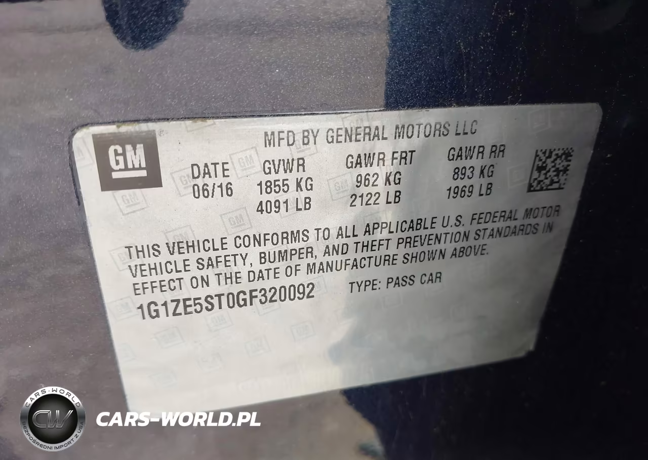 2016 Chevrolet Malibu 1Lt VIN:1G1ZE5ST0GF320092 - 9