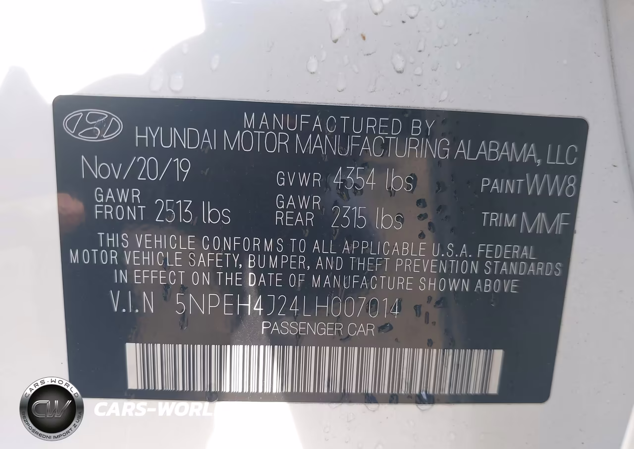 2020 Hyundai Sonata Limited VIN:5NPEH4J24LH007014 - 9