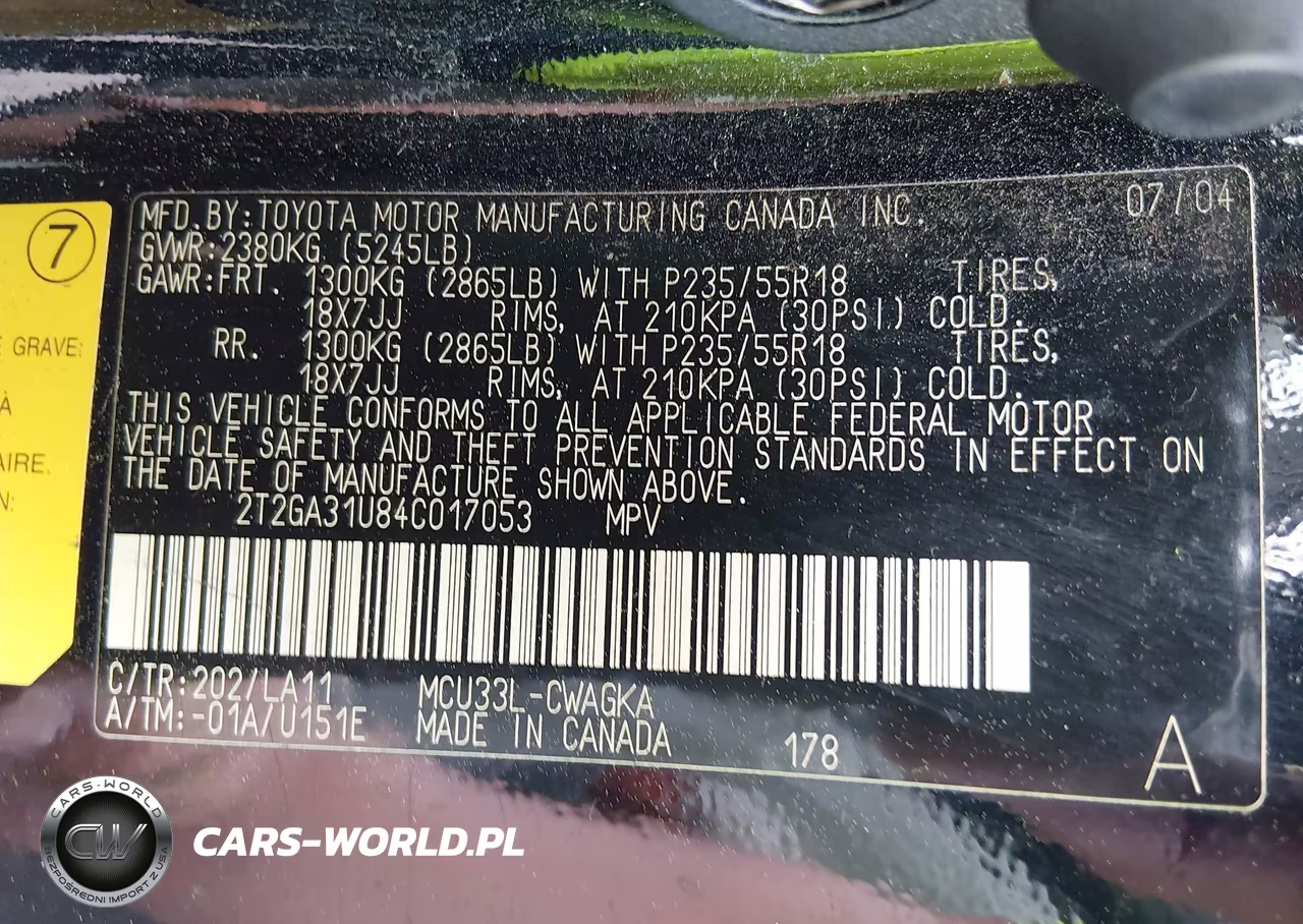 2004 Lexus Rx 330 VIN:2T2GA31U84C017053 - 9