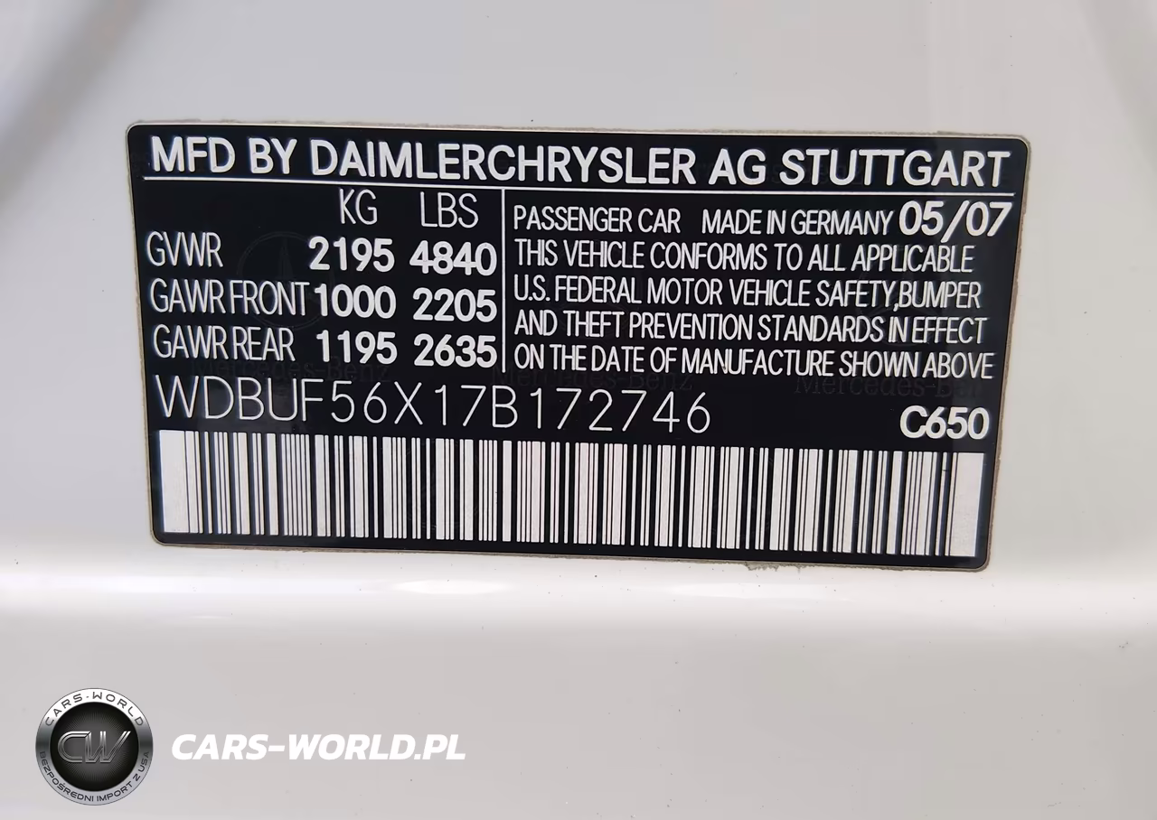 2007 Mercedes-Benz E 350 VIN:WDBUF56X17B172746 - 9