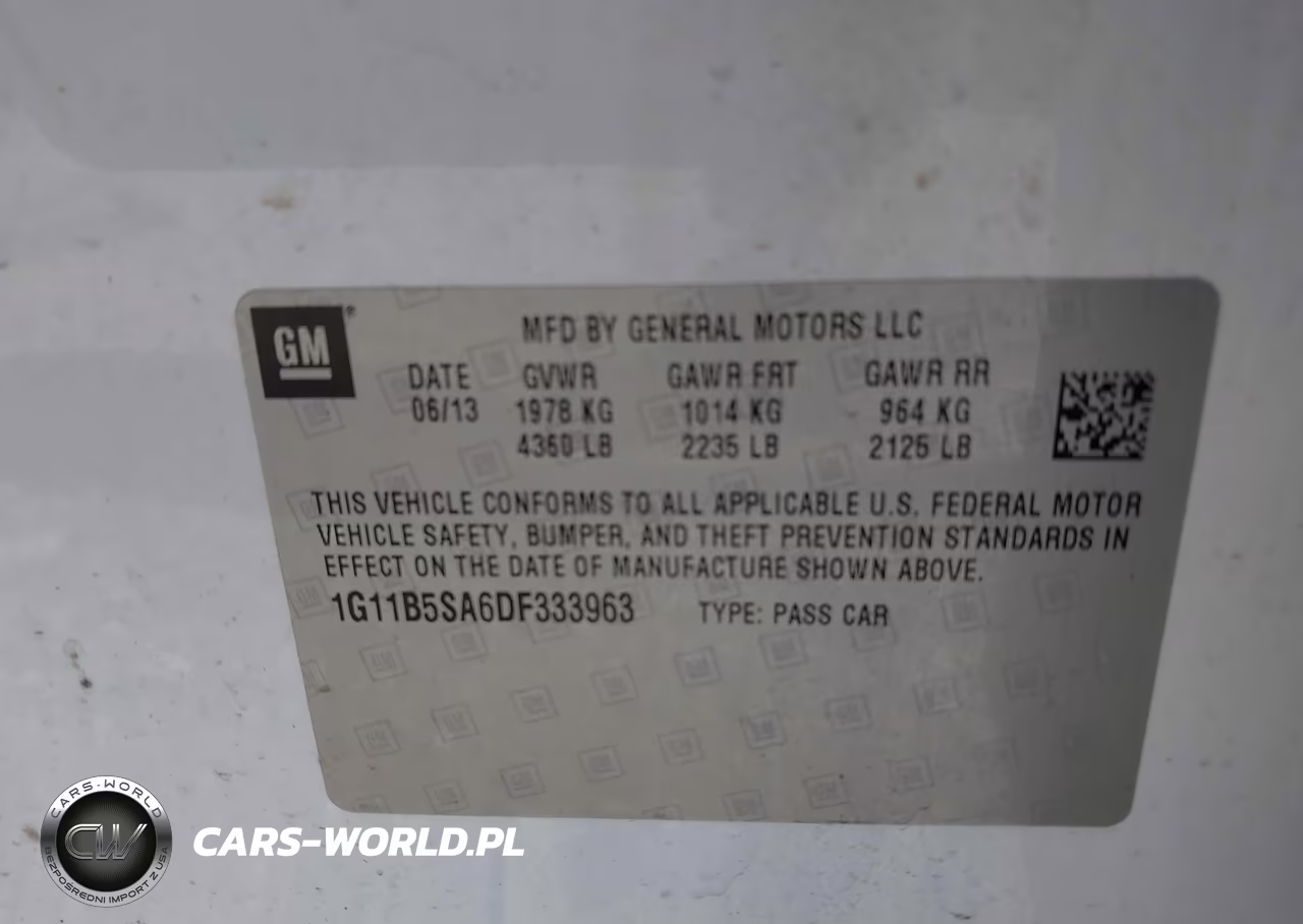 2013 Chevrolet Malibu 1Ls VIN:1G11B5SA6DF333963 - 9
