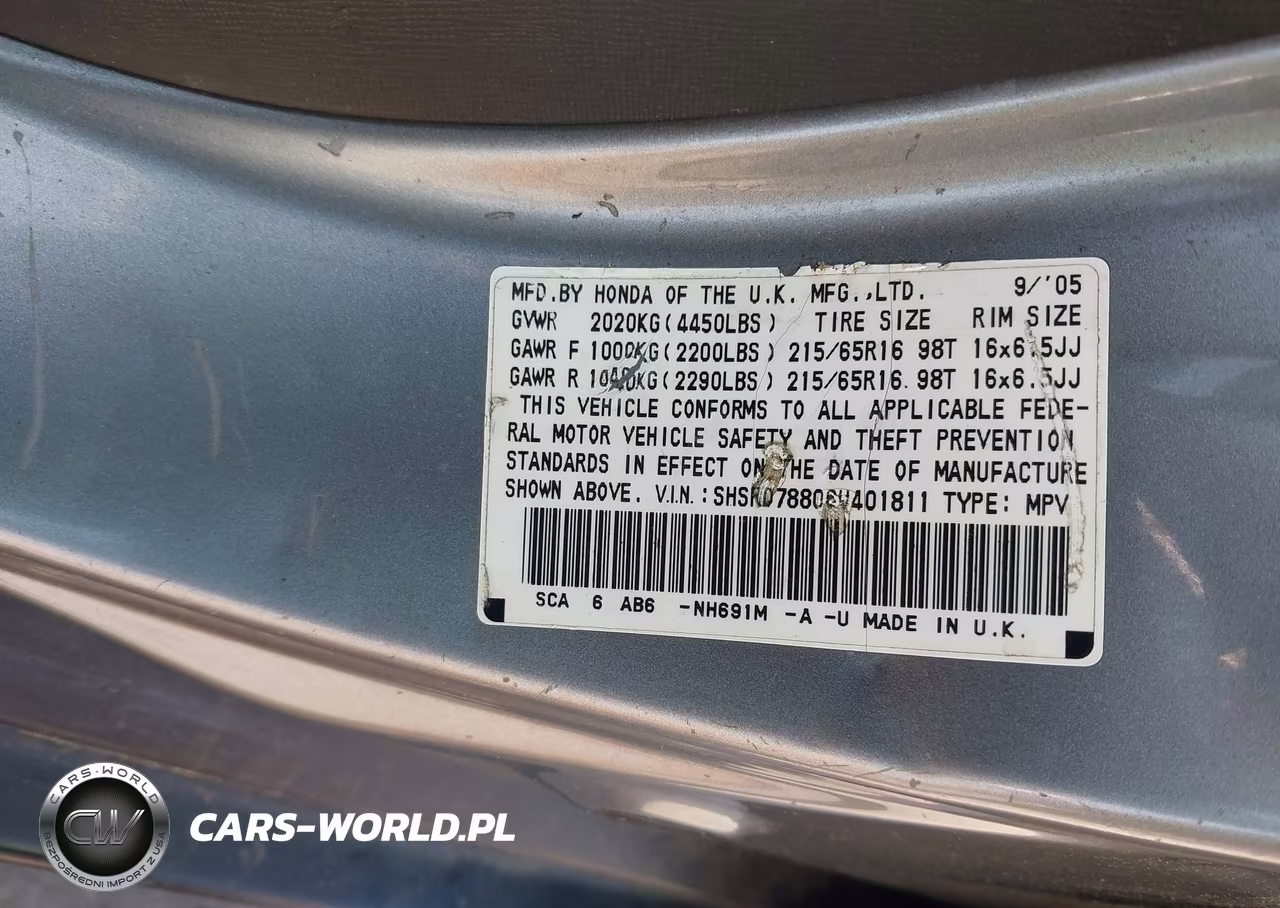 2006 Honda Cr-V Ex VIN:SHSRD78806U401811 - 9