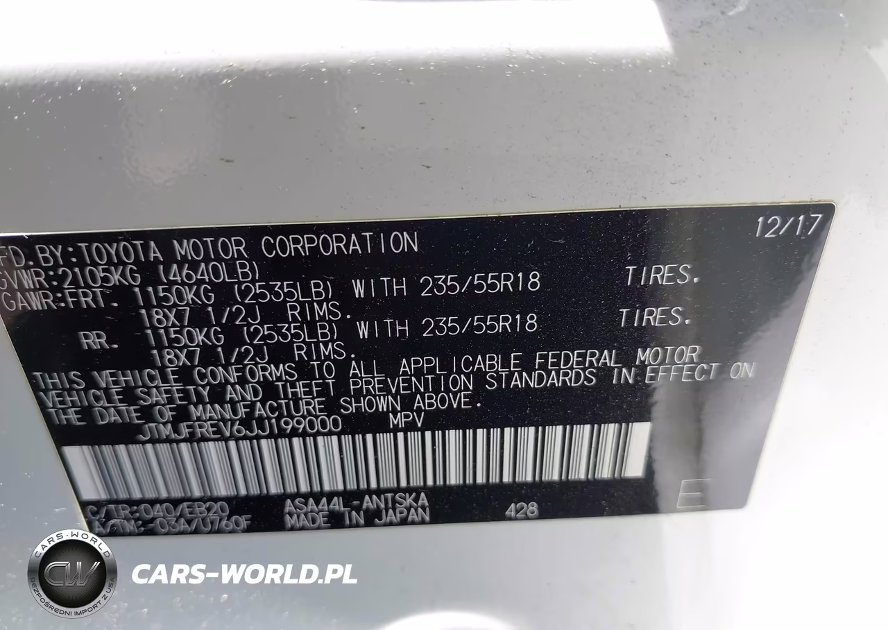 2018 Toyota Rav4 Se VIN:JTMJFREV6JJ199000 - 9