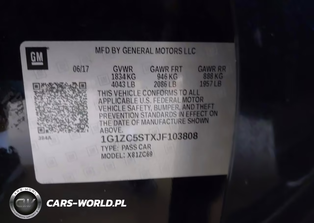 2018 Chevrolet Malibu 1Fl VIN:1G1ZC5STXJF103808 - 9