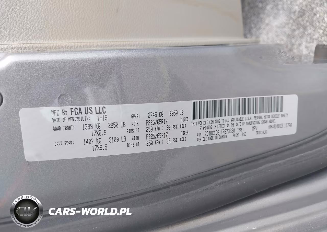 2015 Chrysler Town & Country Touring-L VIN:2C4RC1CG1FR673620 - 9