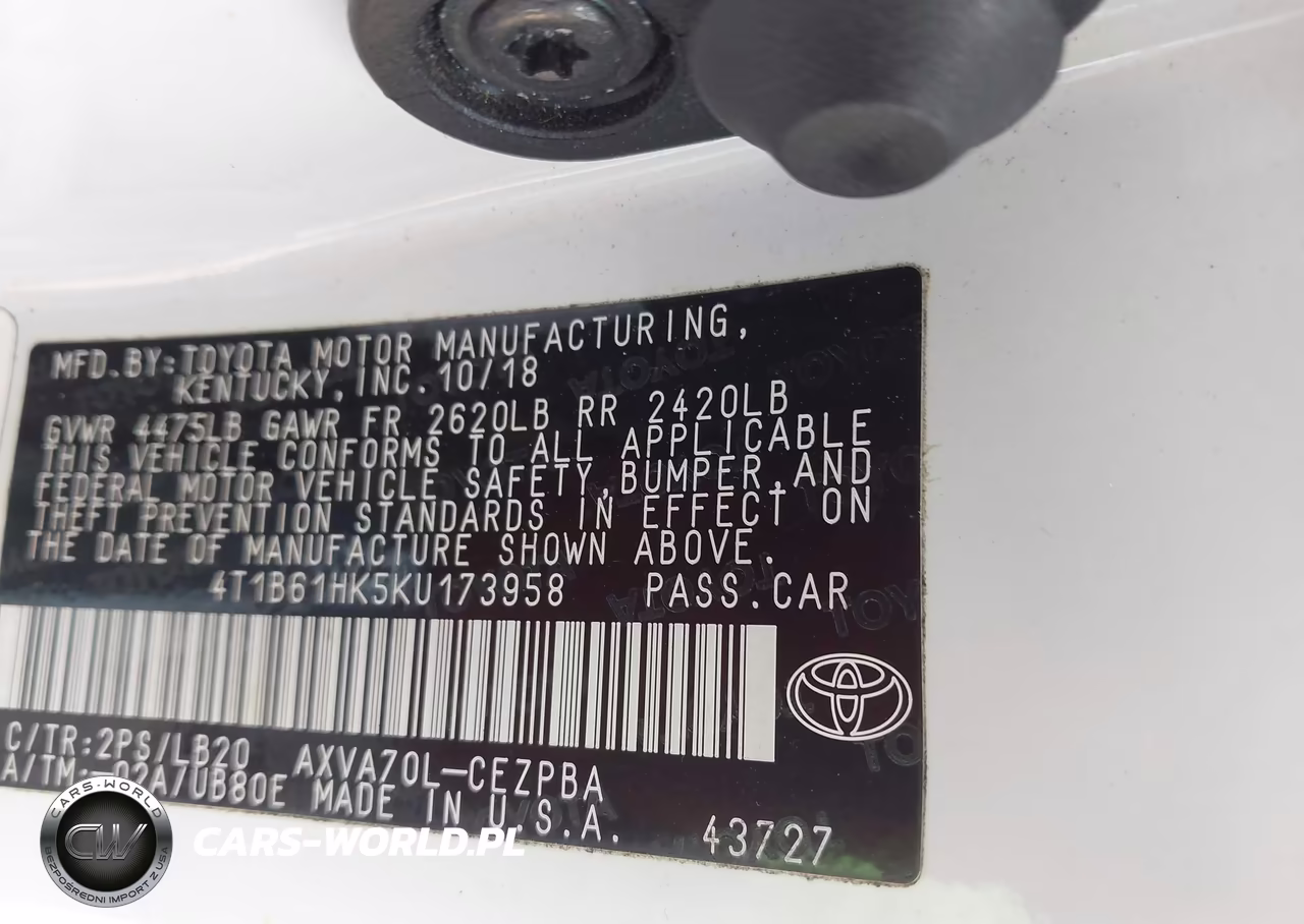 2019 Toyota Camry Xse VIN:4T1B61HK5KU173958 - 9