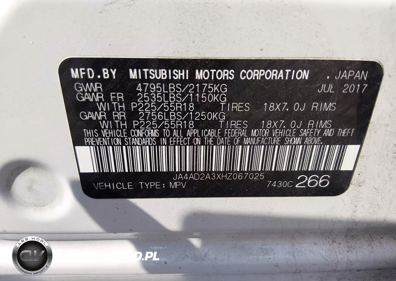 2017 Mitsubishi Outlander Es VIN:JA4AD2A3XHZ067025 - 9