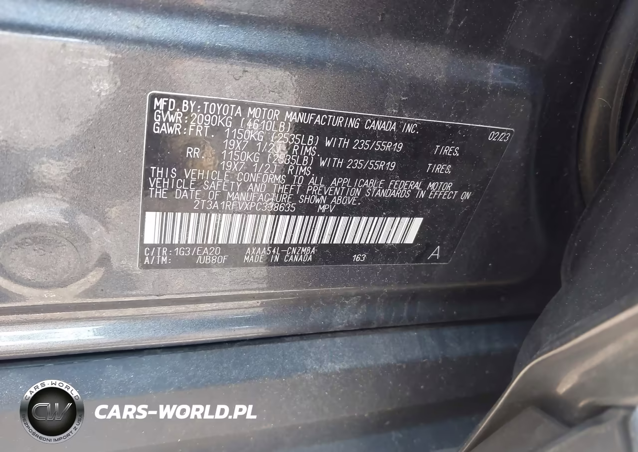 2023 Toyota Rav4 Xle Premium VIN:2T3A1RFVXPC338635 - 9