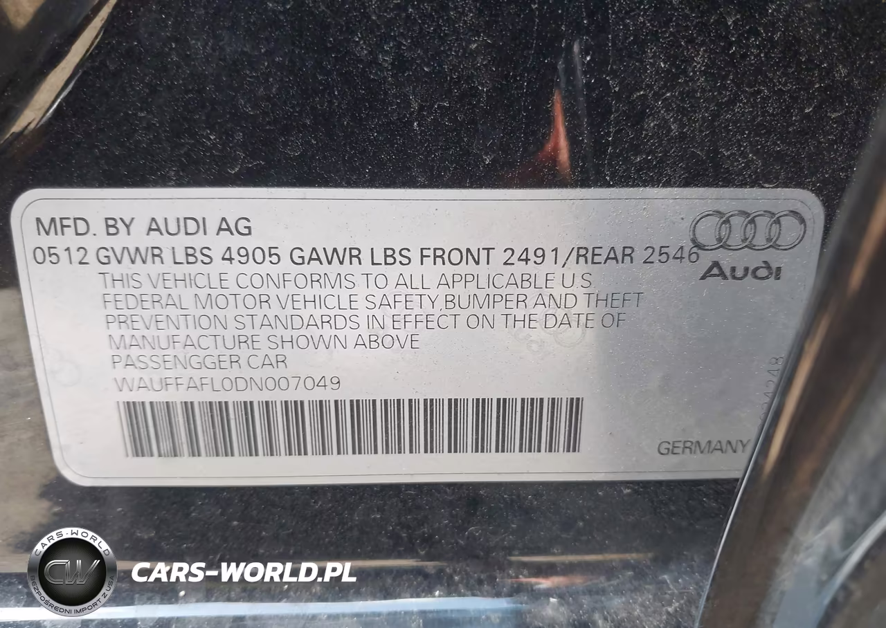 2013 Audi A4 2.0T Premium VIN:WAUFFAFL0DN007049 - 9