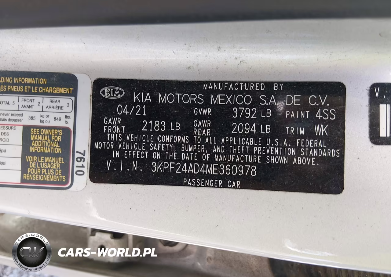2021 Kia Forte Lxs VIN:3KPF24AD4ME360978 - 9