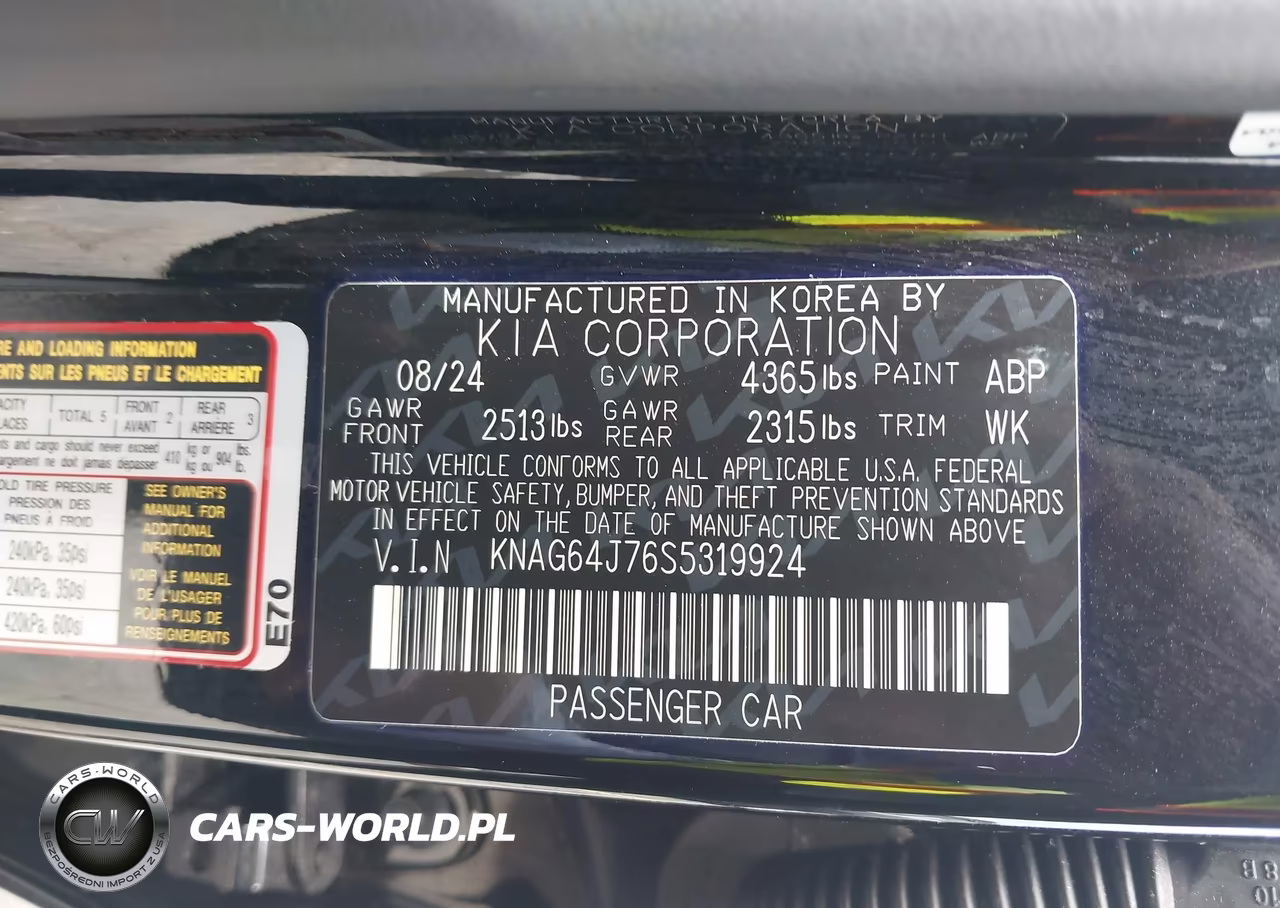 2025 Kia K5 Gt-Line VIN:KNAG64J76S5319924 - 9