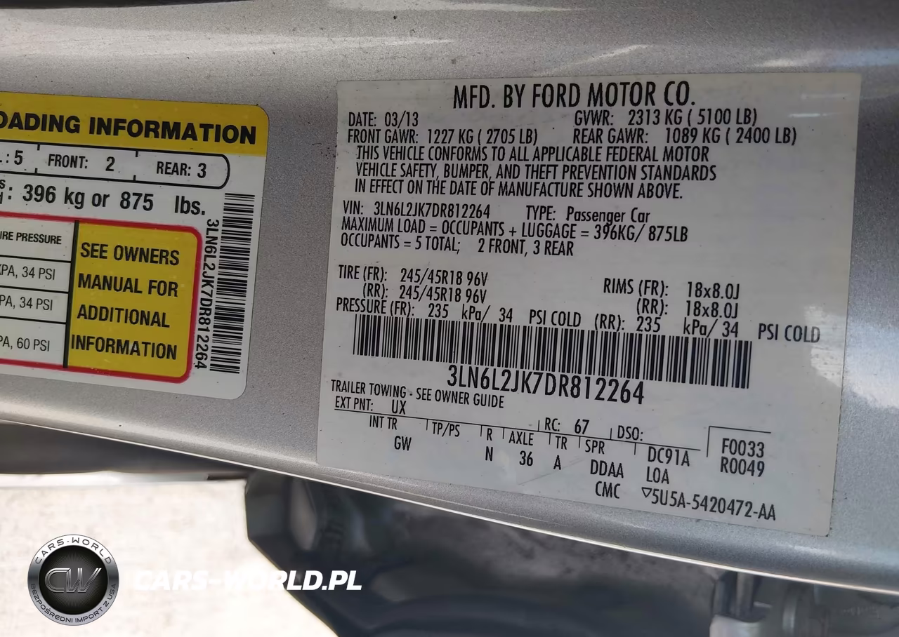 2013 Lincoln Mkz VIN:3LN6L2JK7DR812264 - 9