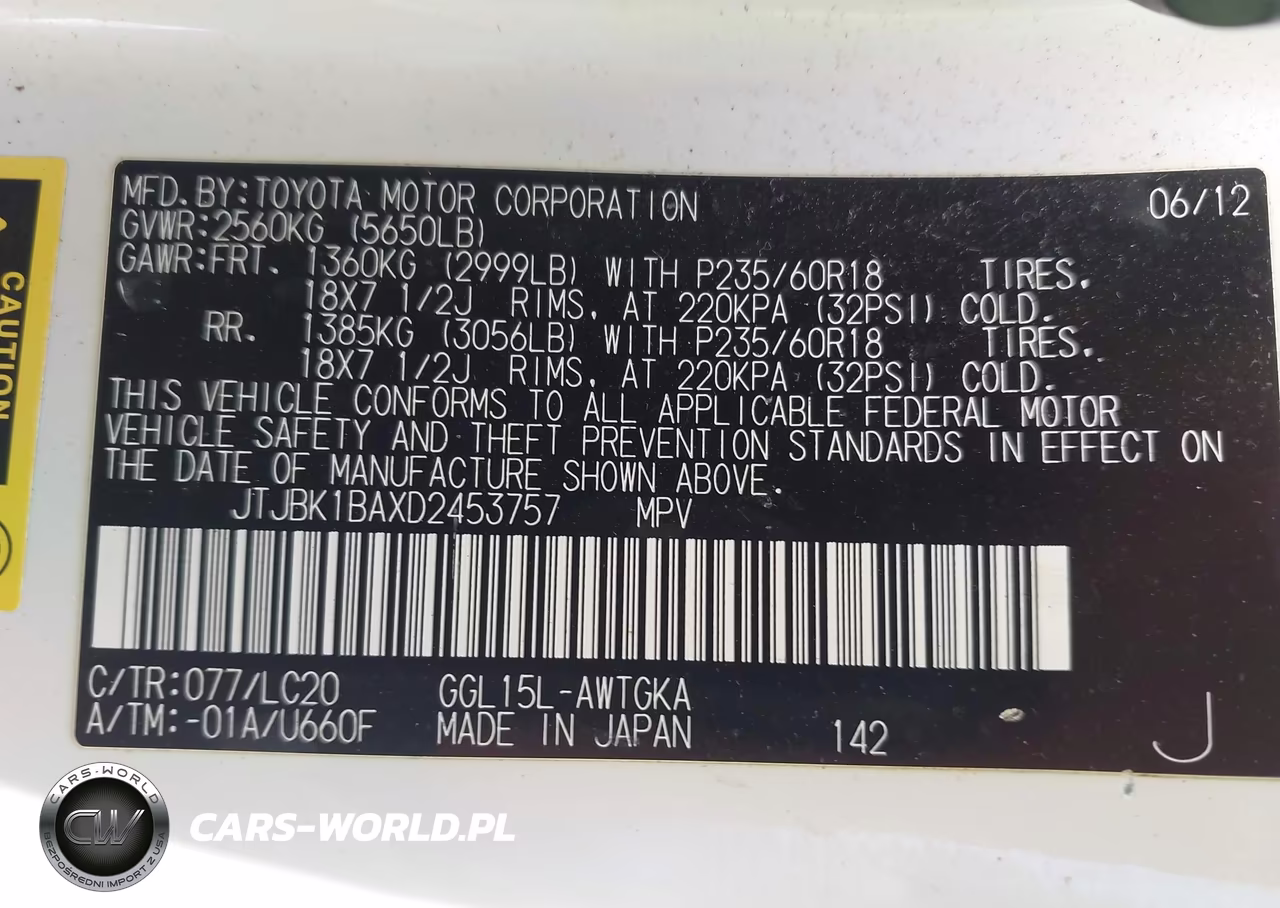 2013 Lexus Rx 350 VIN:JTJBK1BAXD2453757 - 9