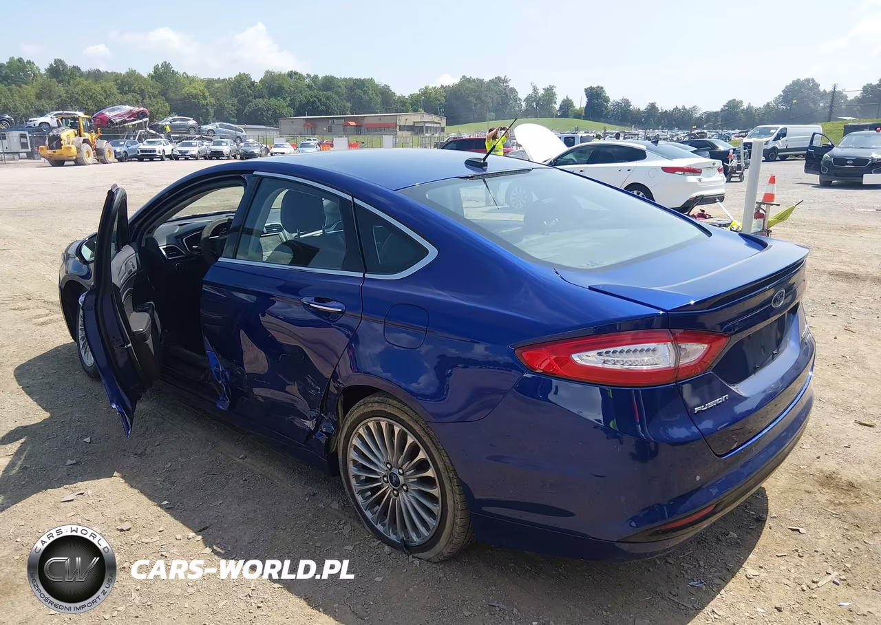 2014 Ford Fusion Hybrid Titanium VIN:3FA6P0RU8ER168185 - 3