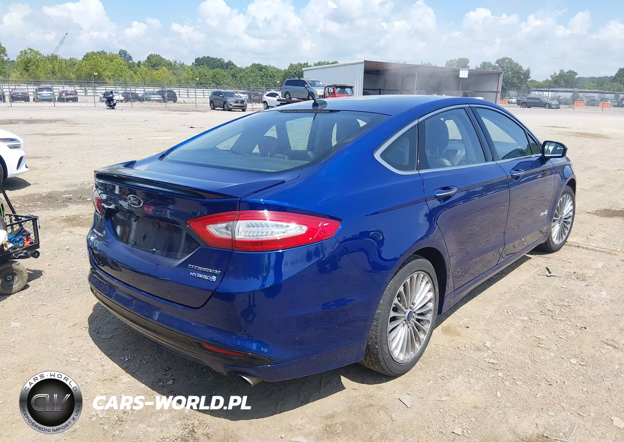 2014 Ford Fusion Hybrid Titanium VIN:3FA6P0RU8ER168185 - 4