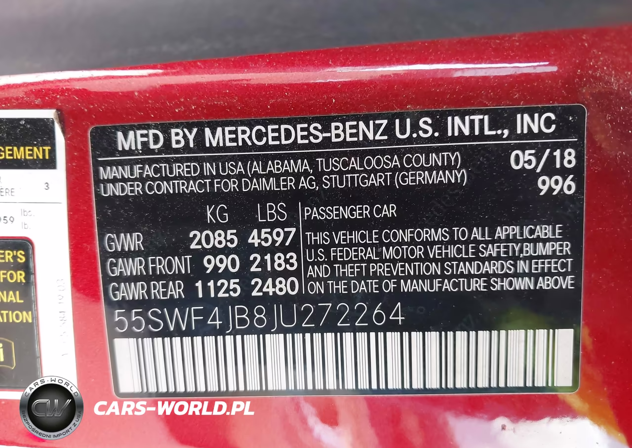 2018 Mercedes-Benz C 300 VIN:55SWF4JB8JU272264 - 9