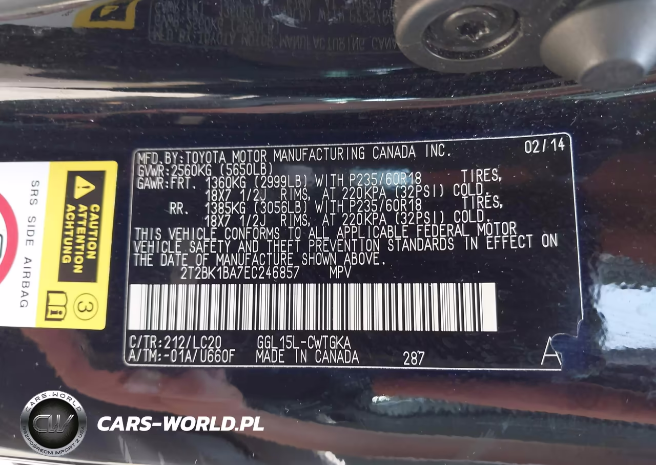 2014 Lexus Rx 350 VIN:2T2BK1BA7EC246857 - 9