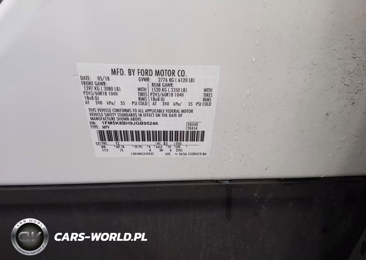 2018 Ford Explorer VIN:1FM5K8BH9JGB95246 - 9
