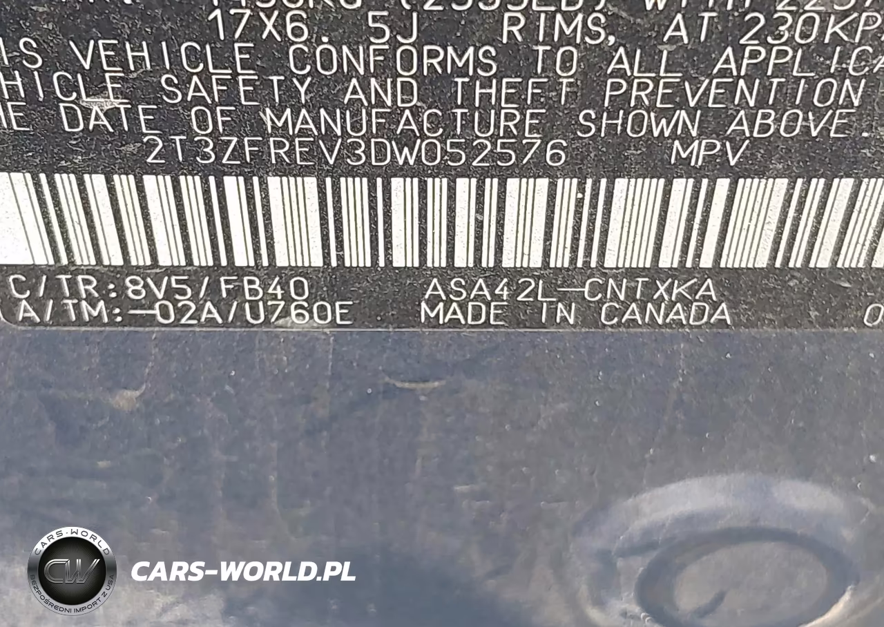 2013 Toyota Rav4 Le VIN:2T3ZFREV3DW052576 - 9
