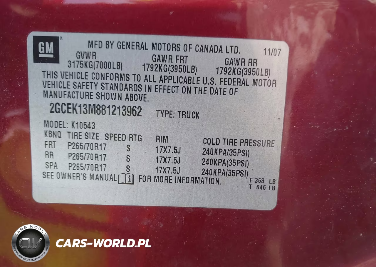 2008 Chevrolet Silverado 1500 Lt1 VIN:2GCEK13M881213962 - 9