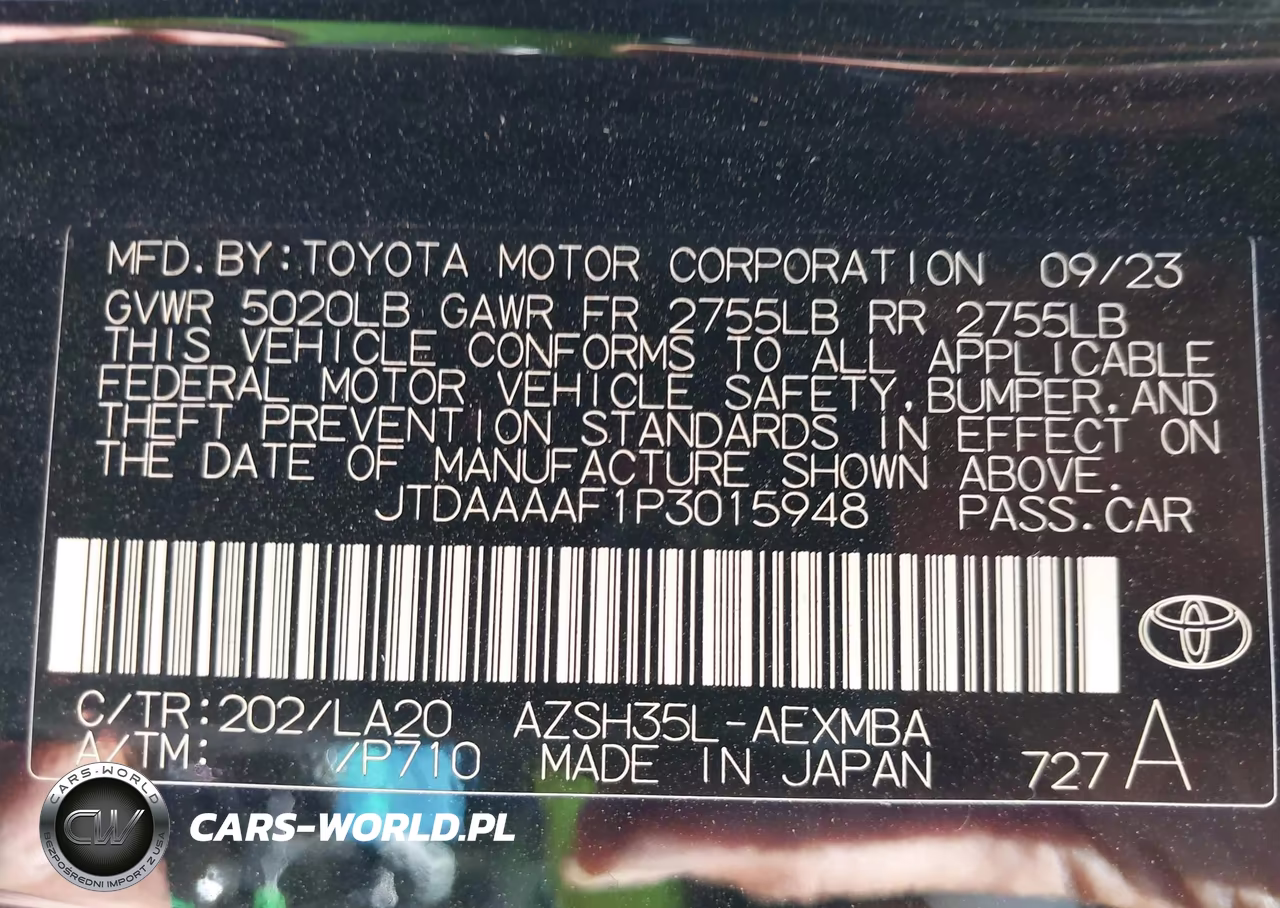 2023 Toyota Crown Limited VIN:JTDAAAAF1P3015948 - 9
