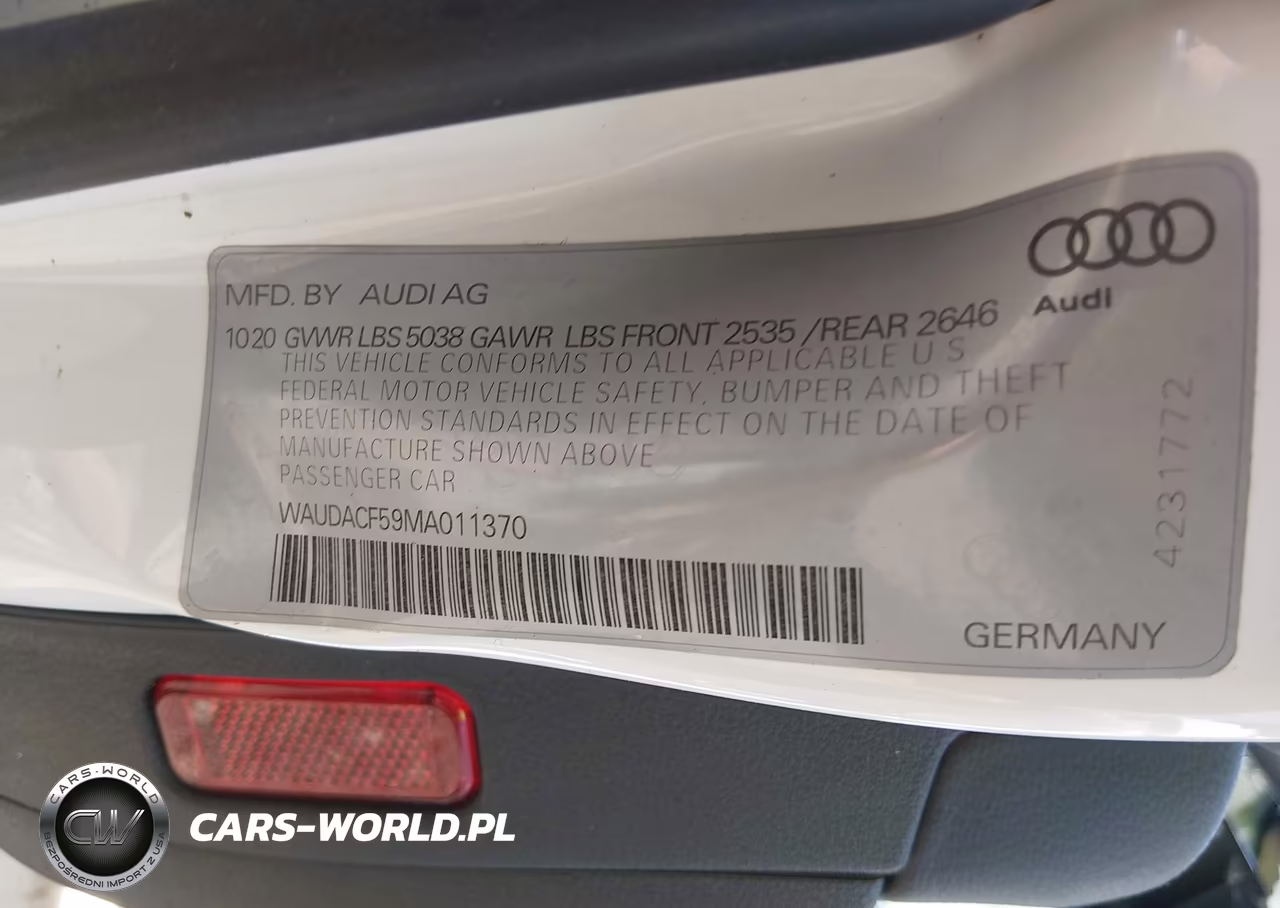 2021 Audi A5 Sportback Premium 45 Tfsi Quattro S Tronic VIN:WAUDACF59MA011370 - 9