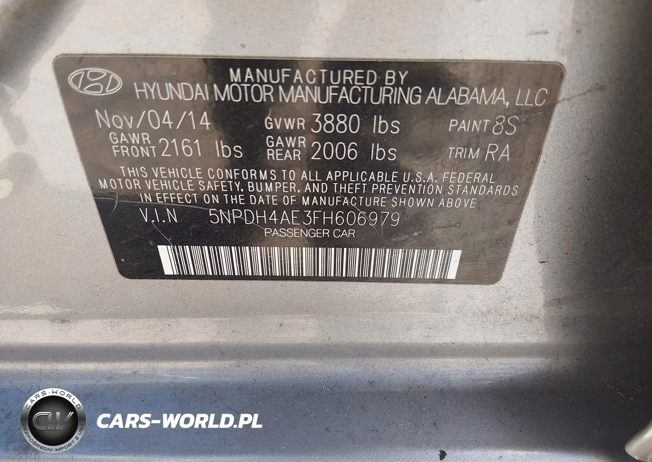 2015 Hyundai Elantra Se VIN:5NPDH4AE3FH606979 - 9