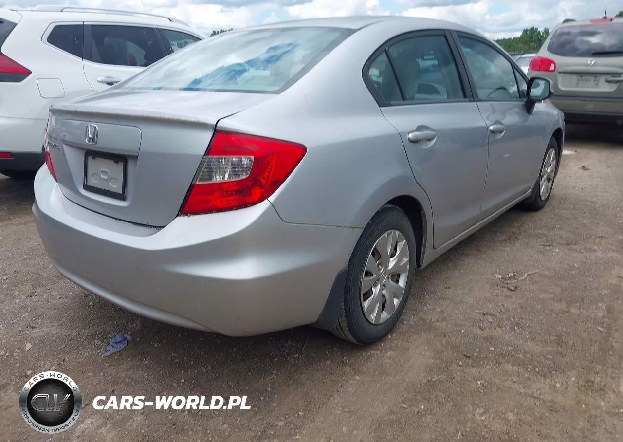 2012 Honda Civic Lx VIN:19XFB2F50CE081497 - 4