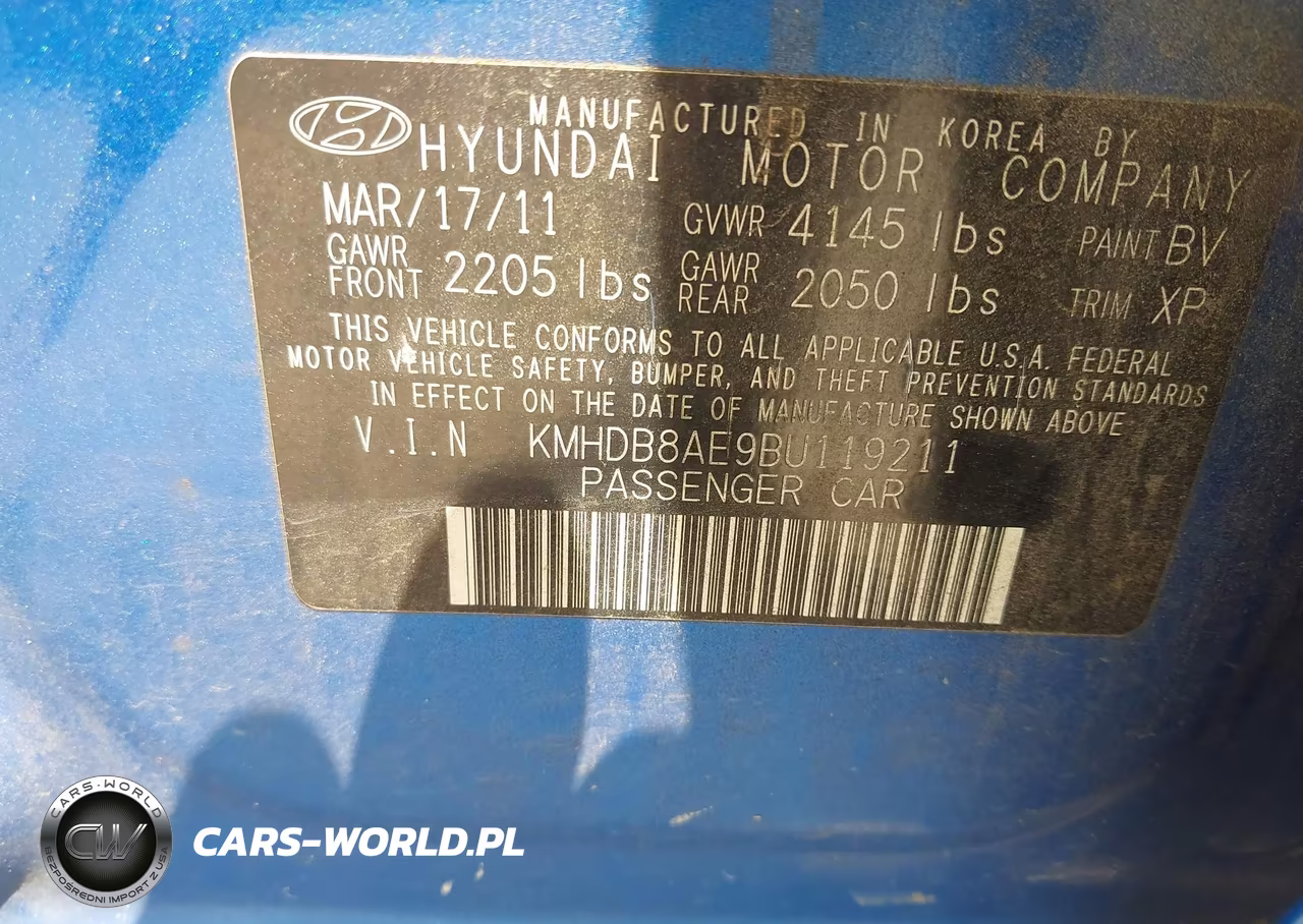 2011 Hyundai Elantra Touring Gls VIN:KMHDB8AE9BU119211 - 9