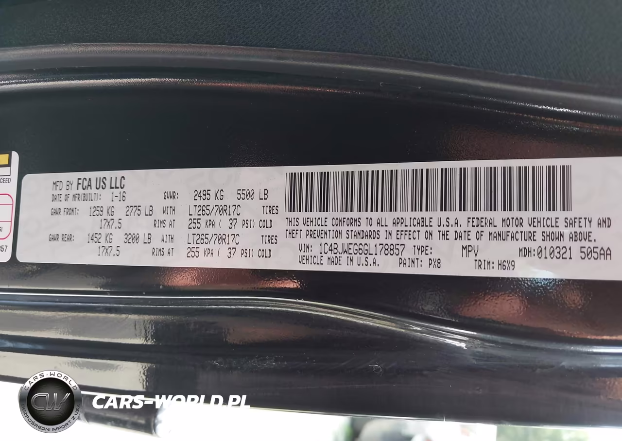 2016 Jeep Wrangler Unlimited Backcountry VIN:1C4BJWEG6GL178857 - 9