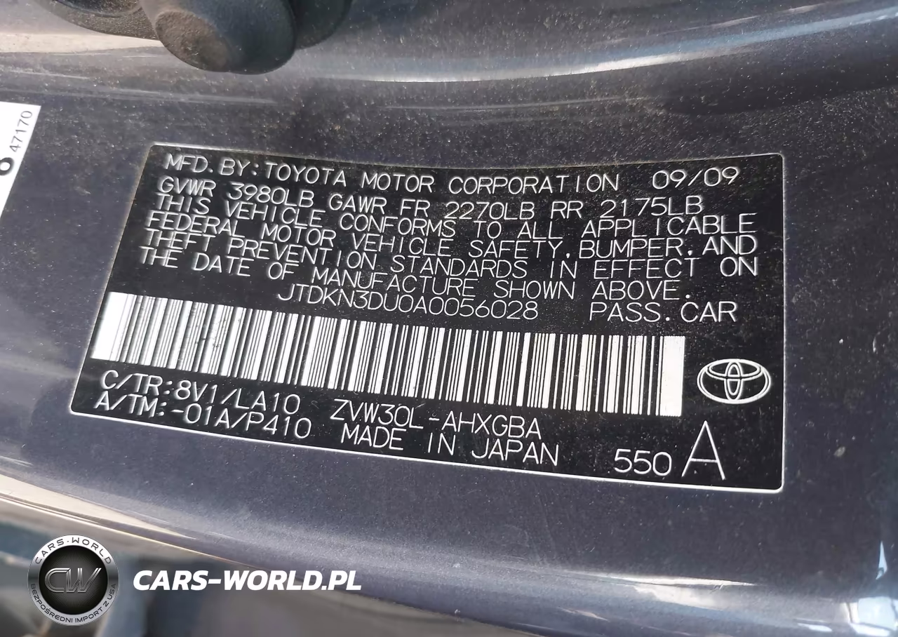 2010 Toyota Prius VIN:JTDKN3DU0A0056028 - 9