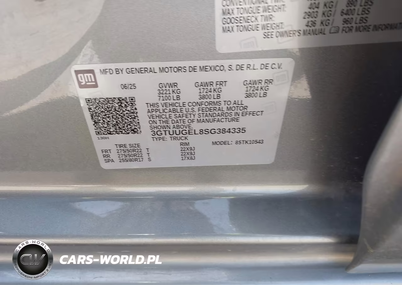 2025 GMC Sierra 1500 4Wd Short Box Denali VIN:3GTUUGEL8SG384335 - 9