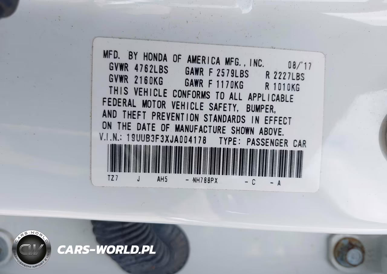 2018 Acura Tlx VIN:19UUB3F3XJA004178 - 9